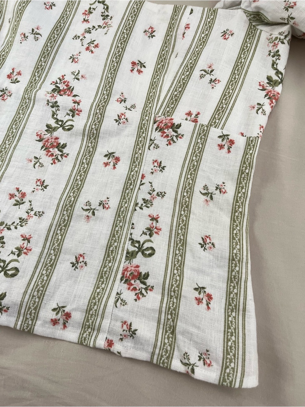 Reformation Arancini Puff Sleeve Top Heath Floral Renaissance Milkmaid Peasant - Picture 8 of 16